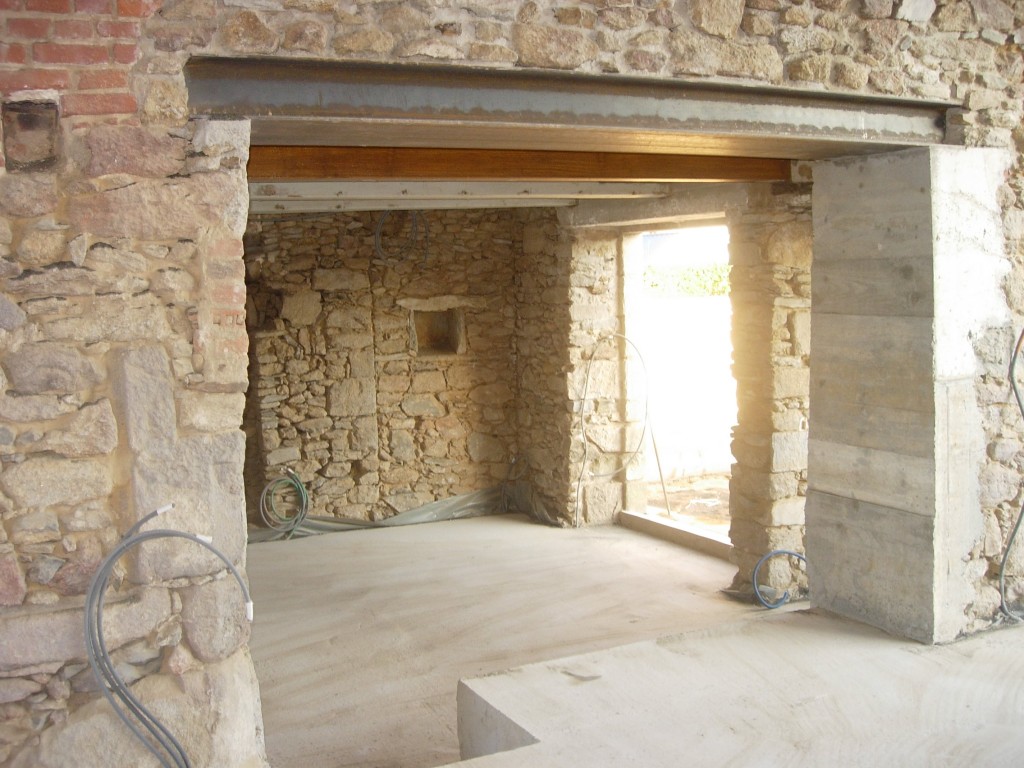 Ouverture de mur en pierre, en béton à Mâcon